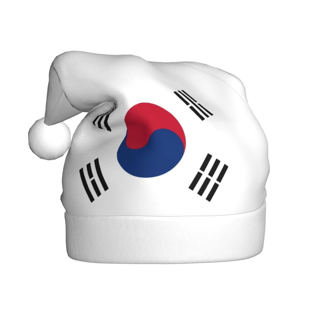 4336 South Korean Flag Christmas Hat, Xmas Holiday Hat, Christmas New Year